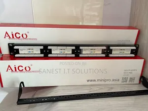 24 Port Patch Panel Aico Cat6 Utp