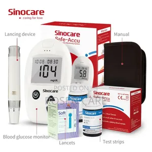 Sinocare Glucometer Sugar Glucose Meter Monitor With 50 Strips