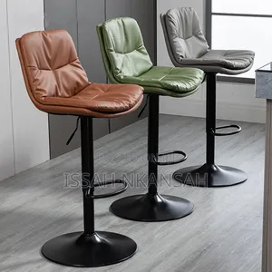 Bar Stool With Back Morden Pu Leather