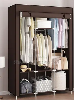 Foldable Cloth Closet/ Wardrobe (3 In 1)