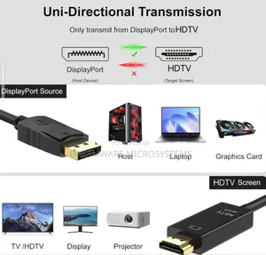 Displayport to HDTV Gold-Plated Cable - At 30hz, at 60