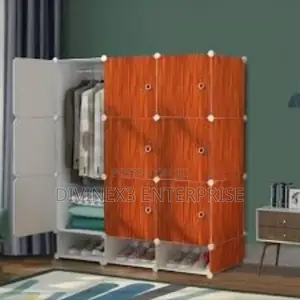 9 Cube Plastic Wardrobe
