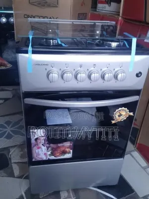 Free Standing Oven Volcano 50x50 Gas Burner With Oven Grill