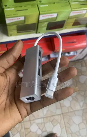 4in1 Type C Hub With Ethernet Adapter 3.0