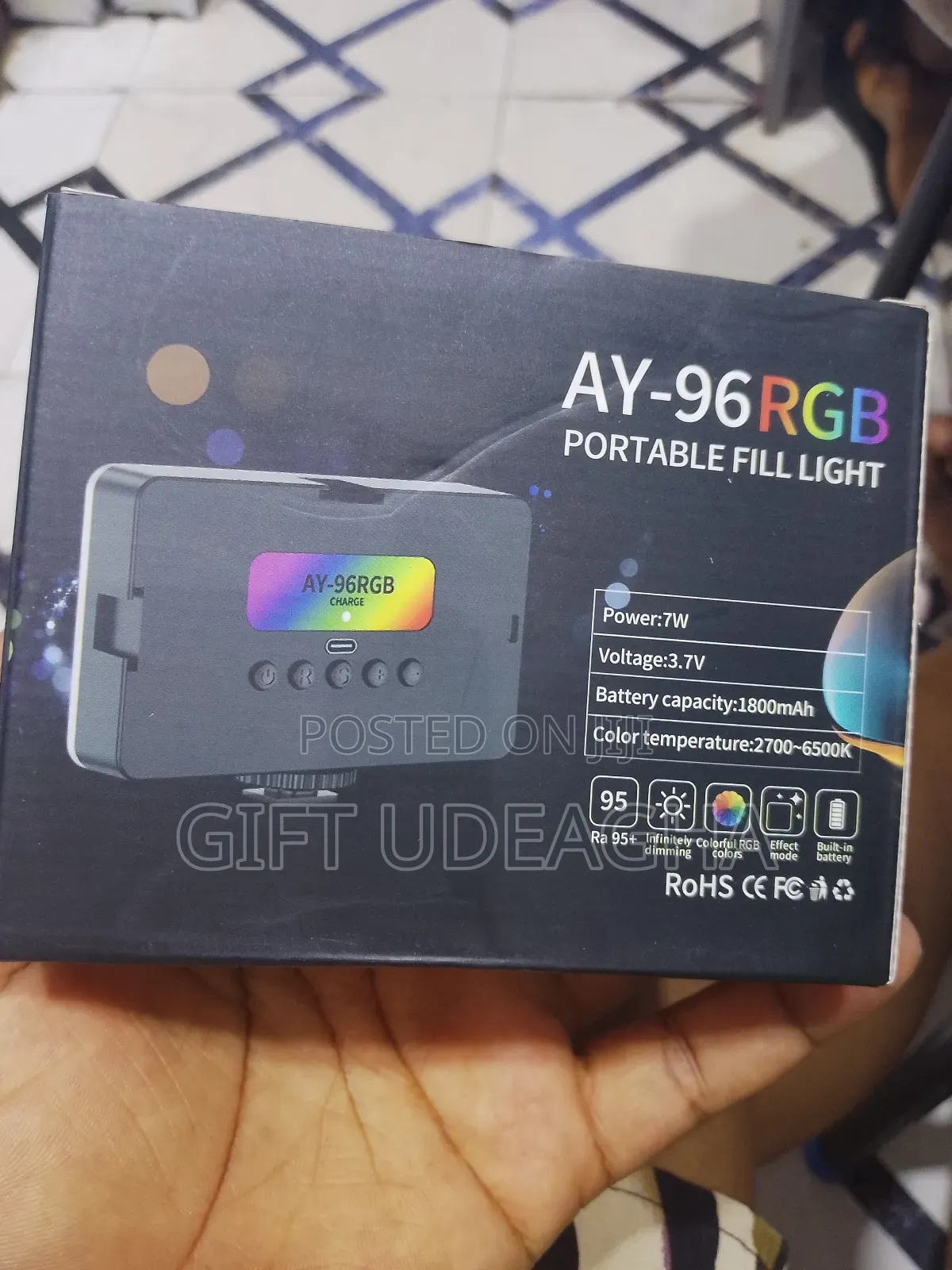 Ay_96 RGB Portable Fill Light