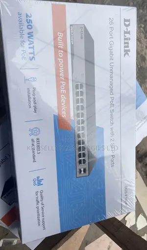 Dlink DGS-F1024p 24 Port Gigabit Poe Switch With 2 SFP
