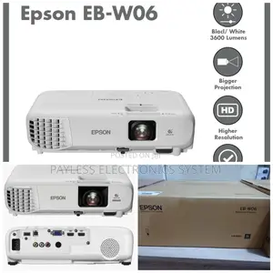 Epson Eb-W06-3600 Lumens, Hdmi,Vga,Usb Projectors