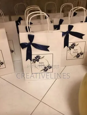 Dedication Paper Bags With Ribbon