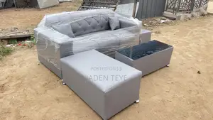 Brand New Ash Leather Sofa Set