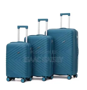 3set Anticrake Luggages In Blue/Ash Colors