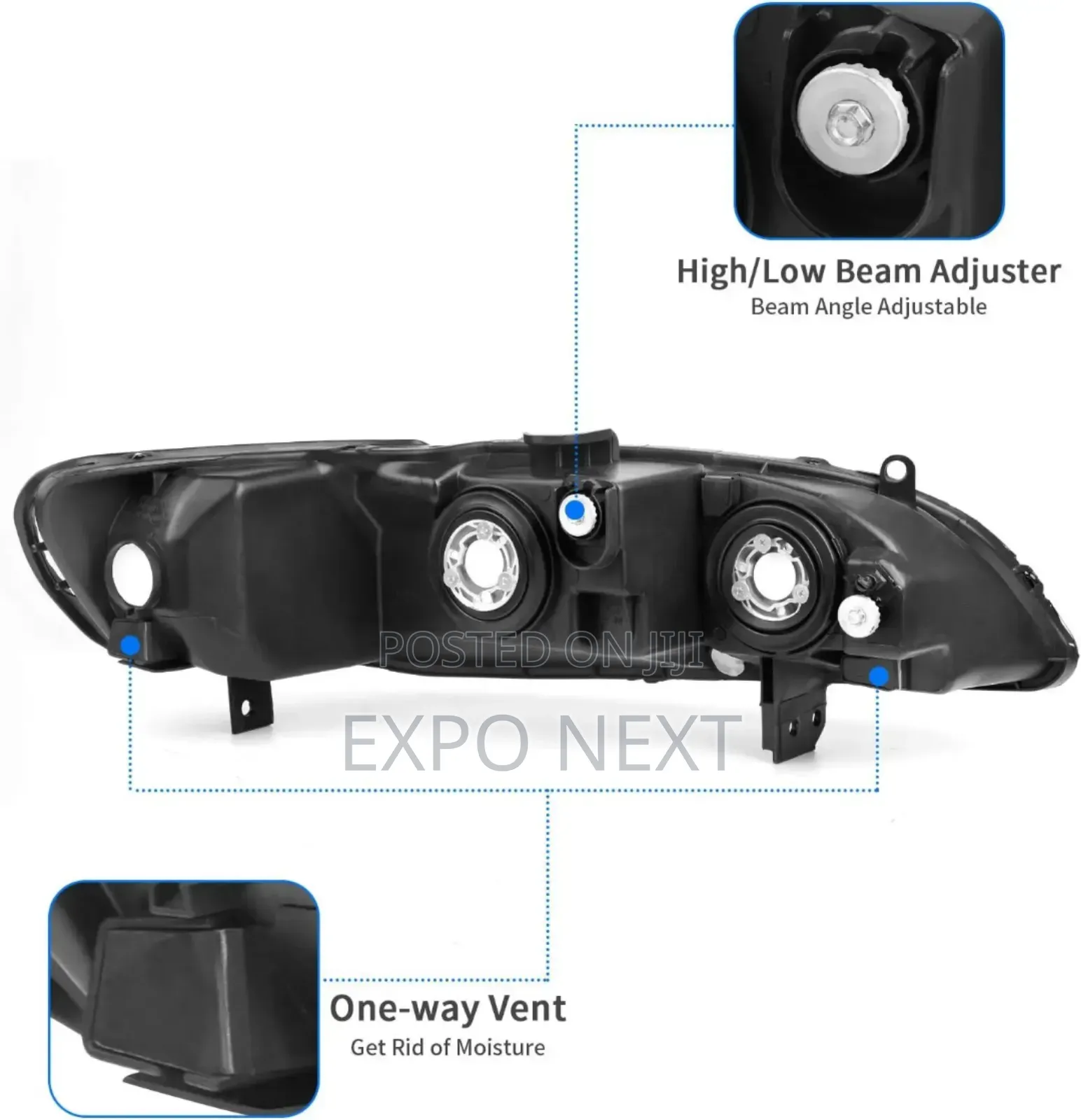 1998-2002 Headlight for Honda Accord Sedan