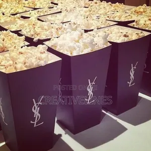 One Color Popcorn Boxes