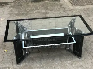 Glass Center Table ( Thick and Tempered Glass )