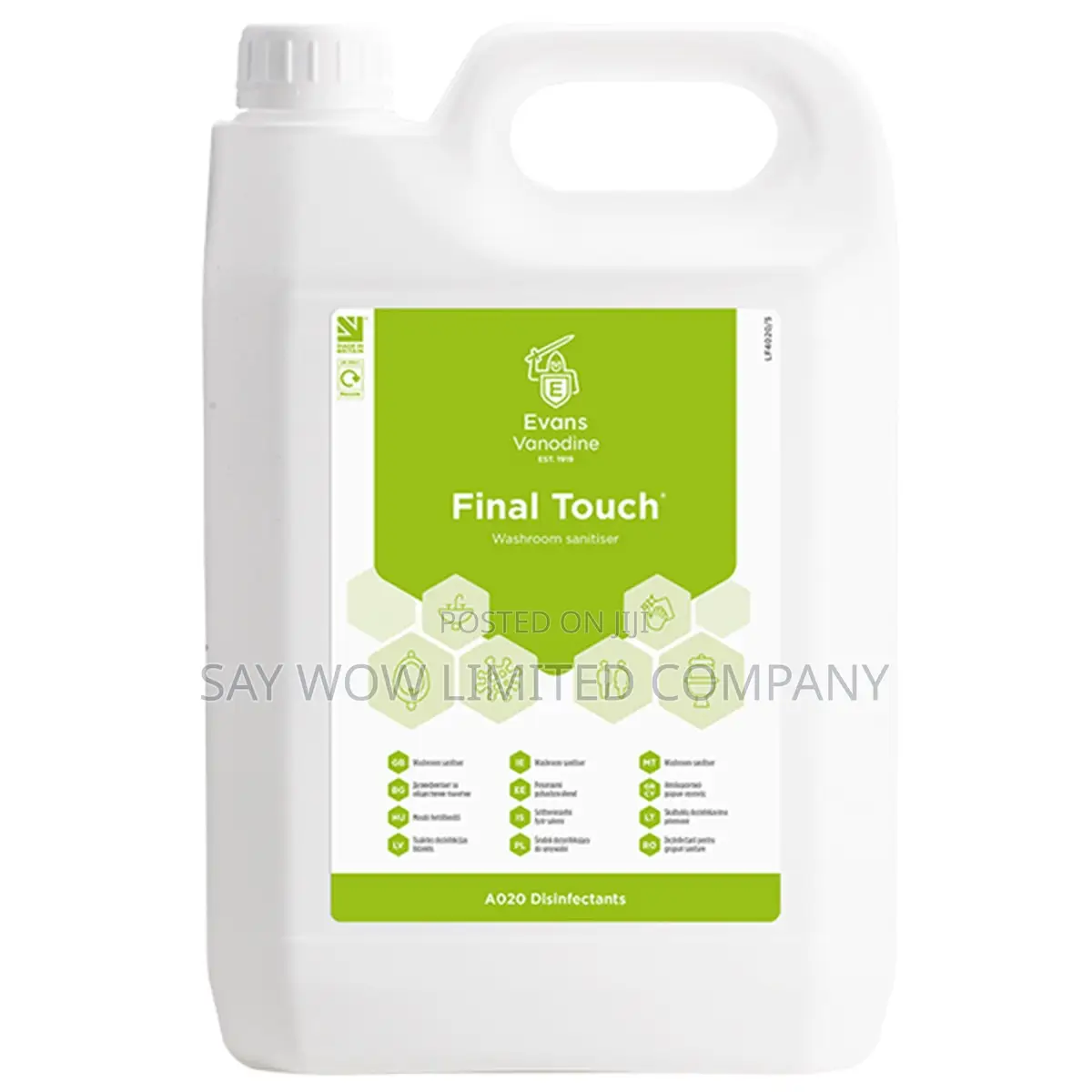 Evans Final Touch Washroom Sanitizer