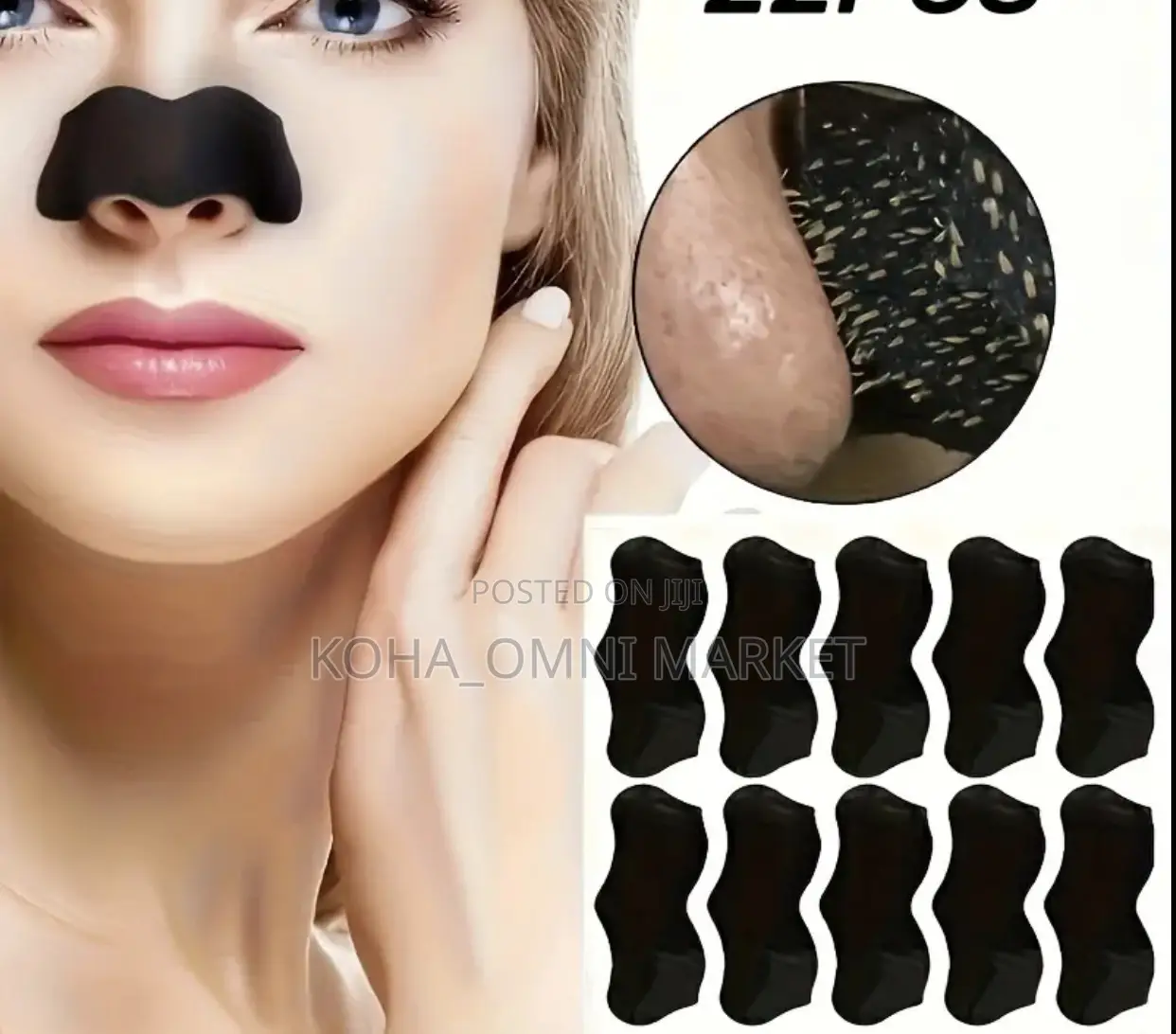 10pcs Nose Blackhead Remover Pore Strips