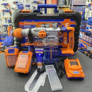 20v Cordless Rotary Hammer + 9pcs Accessories Set - Wlm1b282