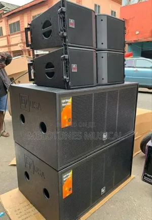 Ev Double Bass Speakers and 10inches Line Array Speakers