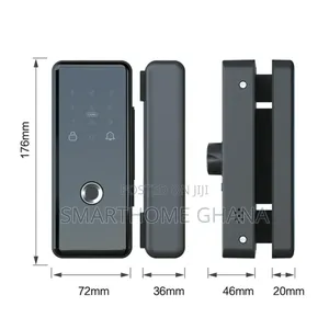 Fingerprint Smart Lock for Frameless Glass Doors