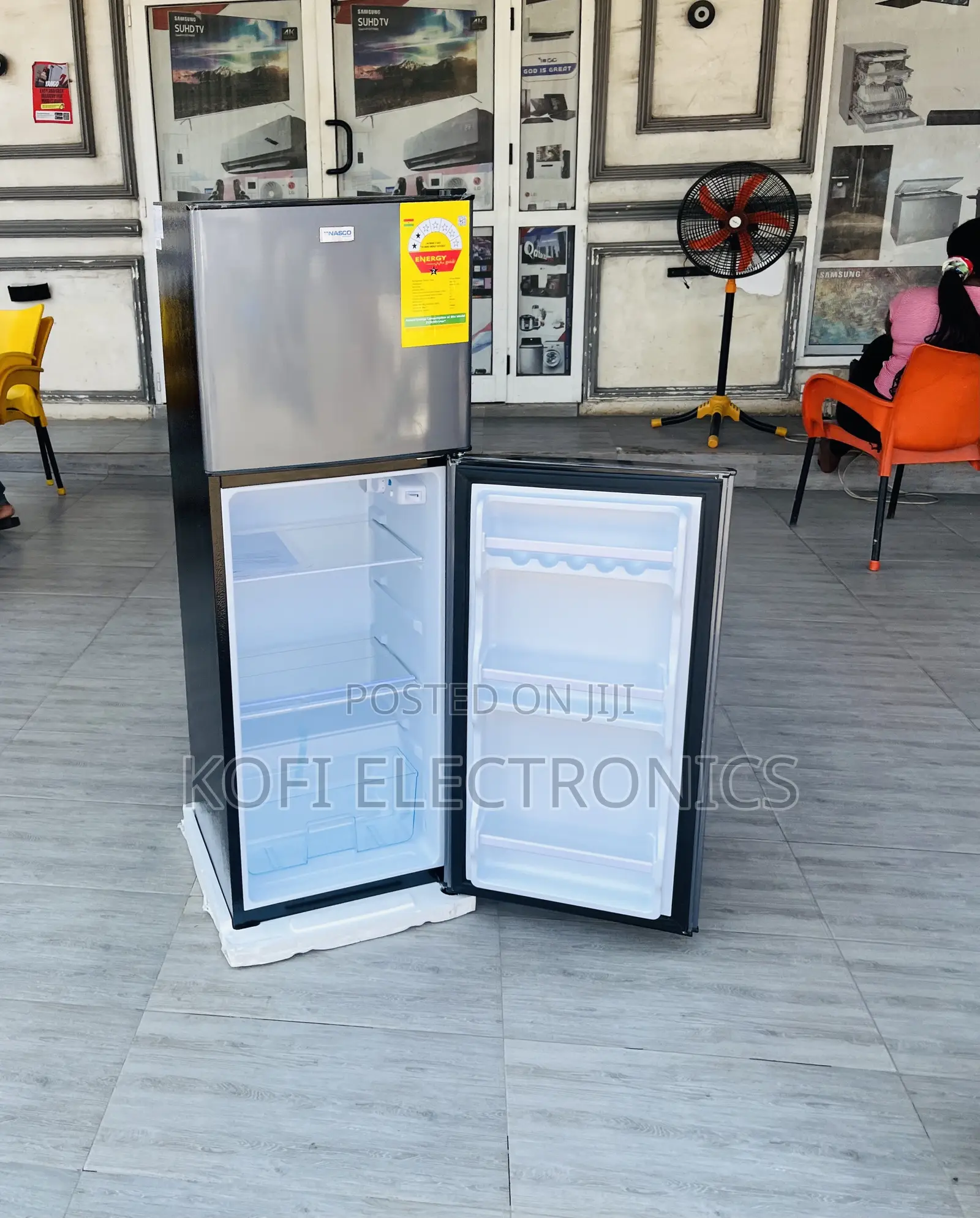 Super Chilling Nasco F2-18fl Double Door Electric Fridge 