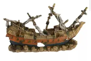 Ship Aquarium Decor