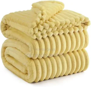 Soft Ribbed Blanket Available in Different Colours