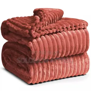 Soft Ribbed Blanket Available in Different Colours