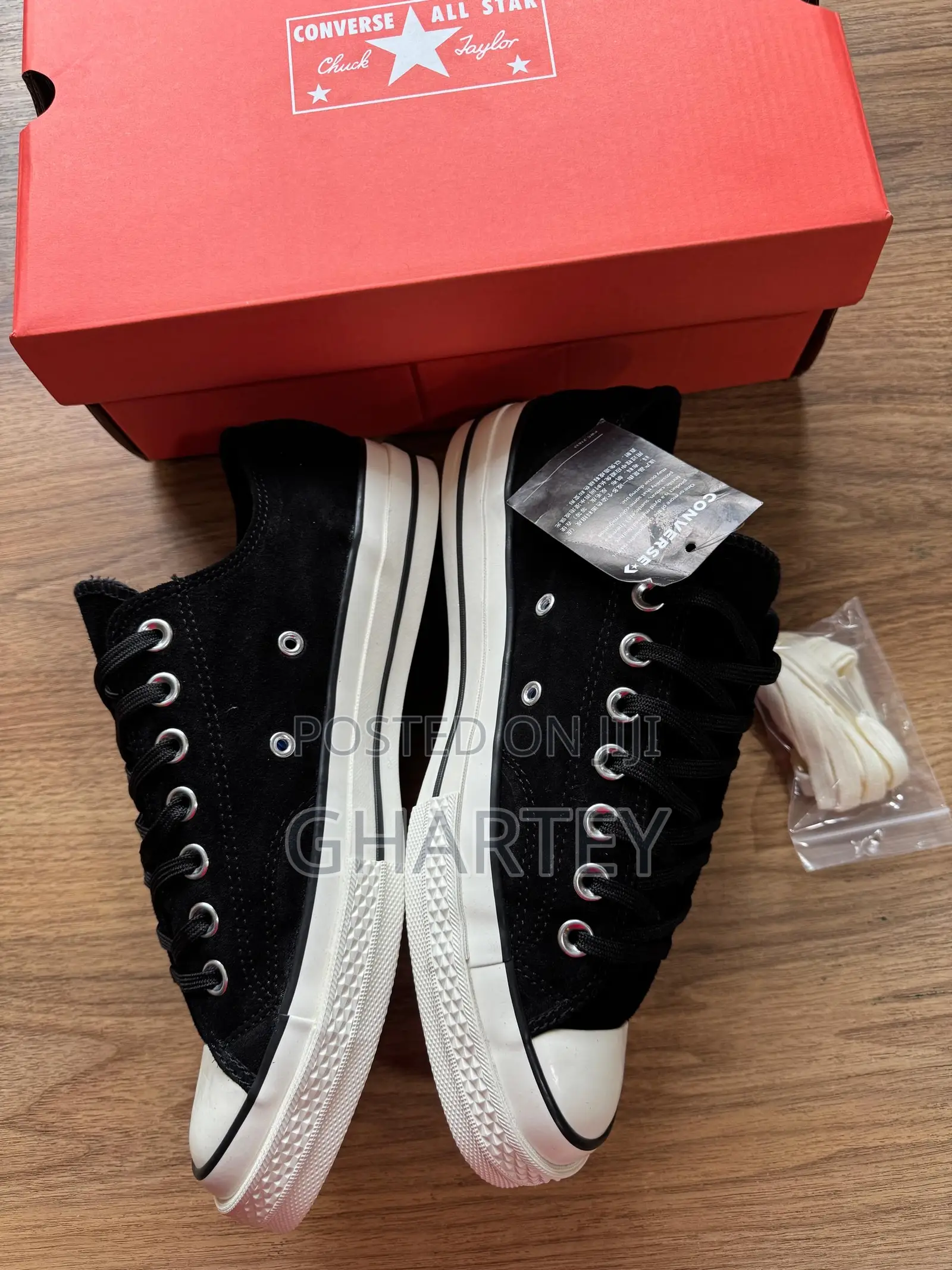 Black White Converse All Stars Sneakers for Men.