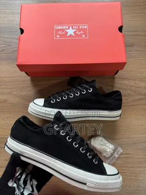 Black White Converse All Stars Sneakers for Men.