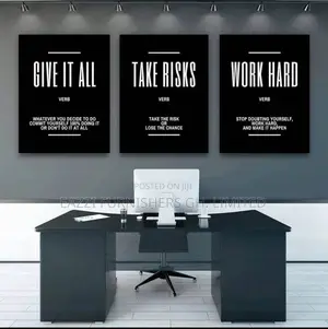 3 Sets Pieces Motivational Wall Arts Canvas Frames