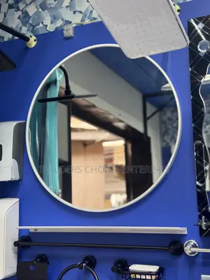 Mirror With Shelve (White )