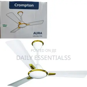 Crompton Aura Ceiling Fan - White Gold
