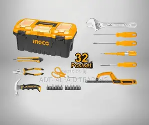 Ingco 32-Piece Hand Tool Set With Toolbox