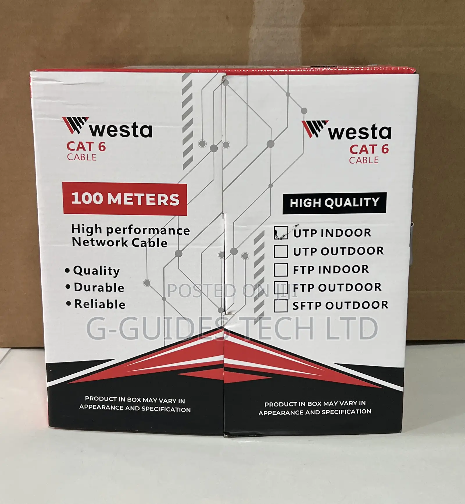 Westa Cat6 Utp Indoor Cable 100m