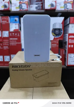 Hikvision Ds-Qae0120g1r Analog Cabinet Speaker Branding Post