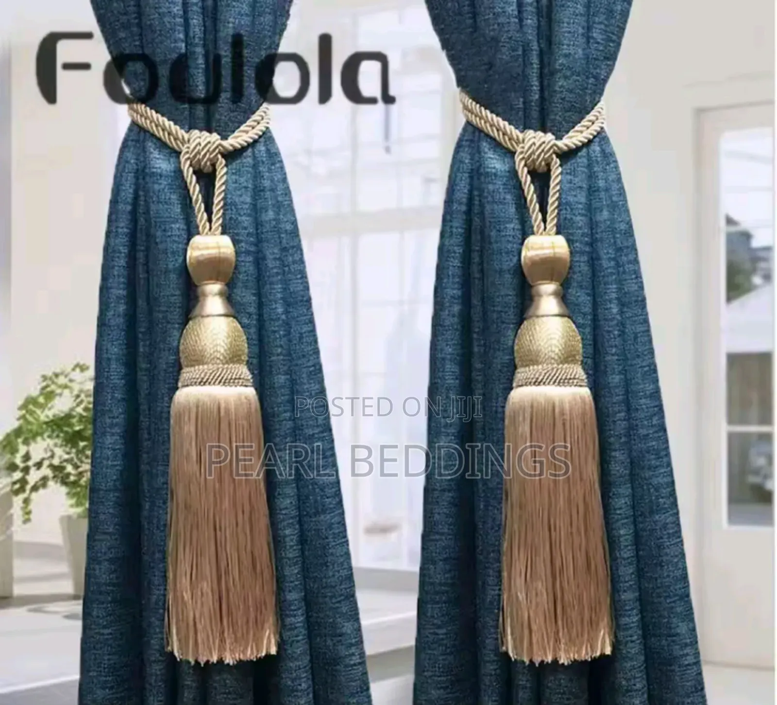 Premium Luxurious Curtains Tiebacks With It Hooks Available