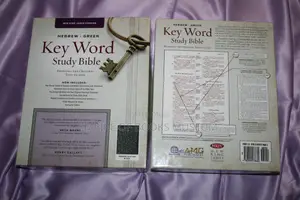 Keyword Study Bible NKJV - Thumb-Index Genuine Leather Black