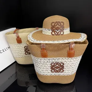 Summer Straw Bag Set