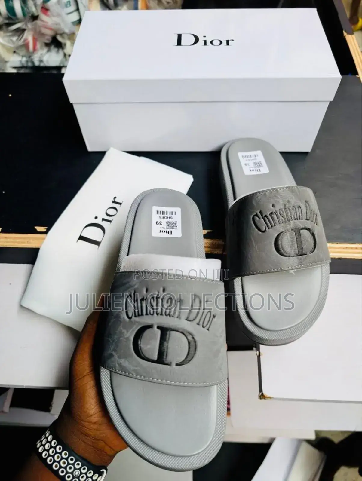 Christian Dior Cd Slide Ash N Black
