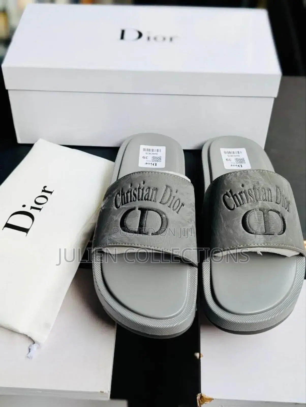 Christian Dior Cd Slide Ash N Black