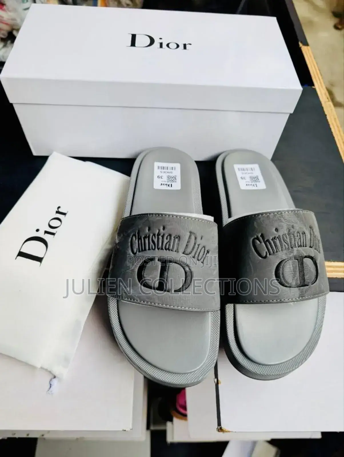 Christian Dior Cd Slide Ash N Black