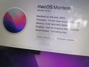 Laptop Apple MacBook Air 2017 8GB Intel Core I5 SSD 256GB