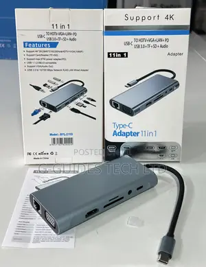 11-in-1 Usb Type -C Adapter, 11-in-1 Usb-C Docking Station