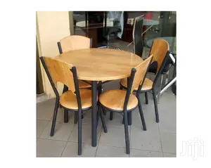 Wooden Dining Table With Chairs