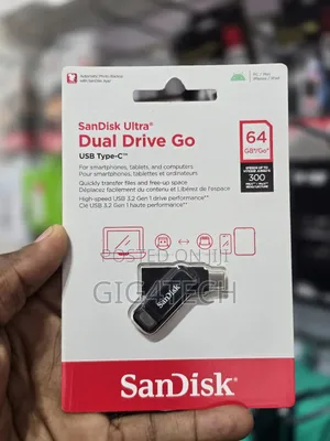 Sandisk Ultra Dual Drive Go Otg Usb Type-C 64gb - Black