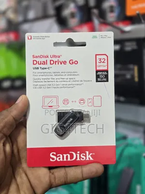 Sandisk Ultra Dual Drive Go Otg Usb Type-C 32gb - Black