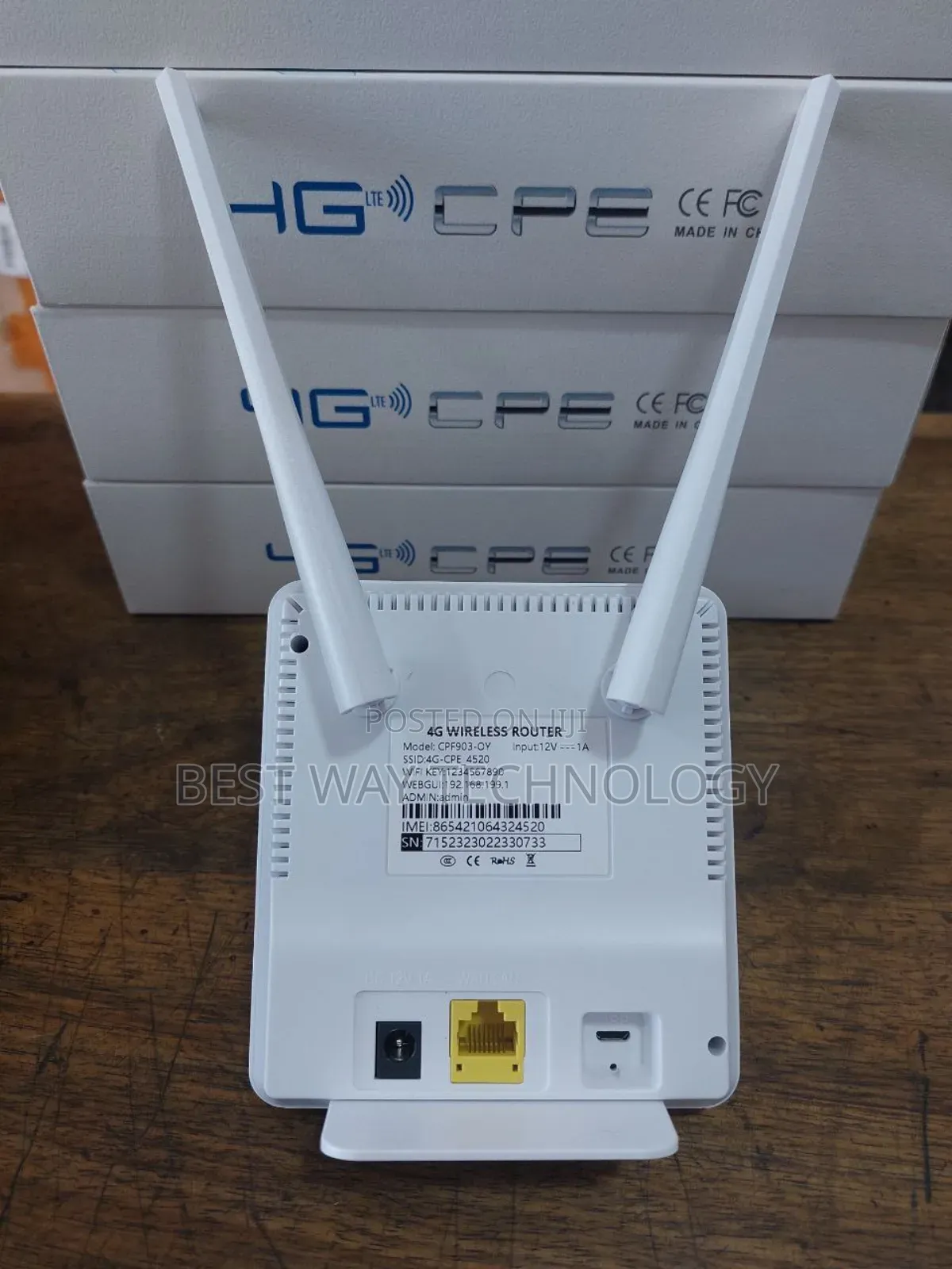 4g Sim Router Screen