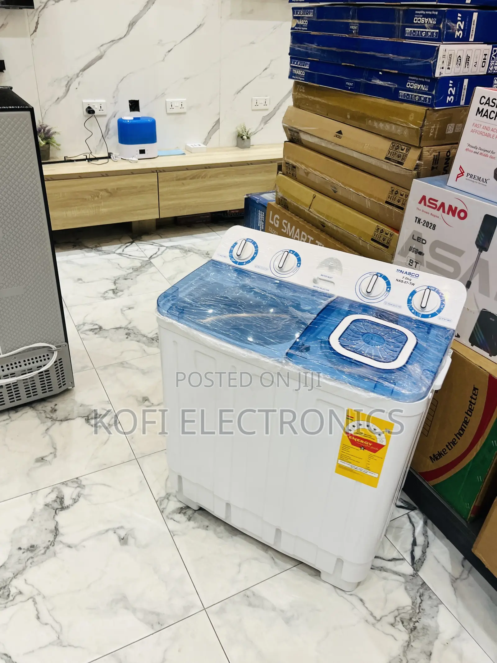 Fresh in Box Nasco 7kg Semi-Auto Washing Machine.