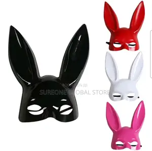 Halloween Rabbit Ears Half Mask
