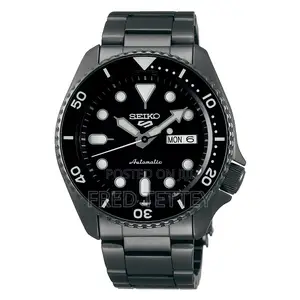 Seiko Automatic All Black Ss Men Watch