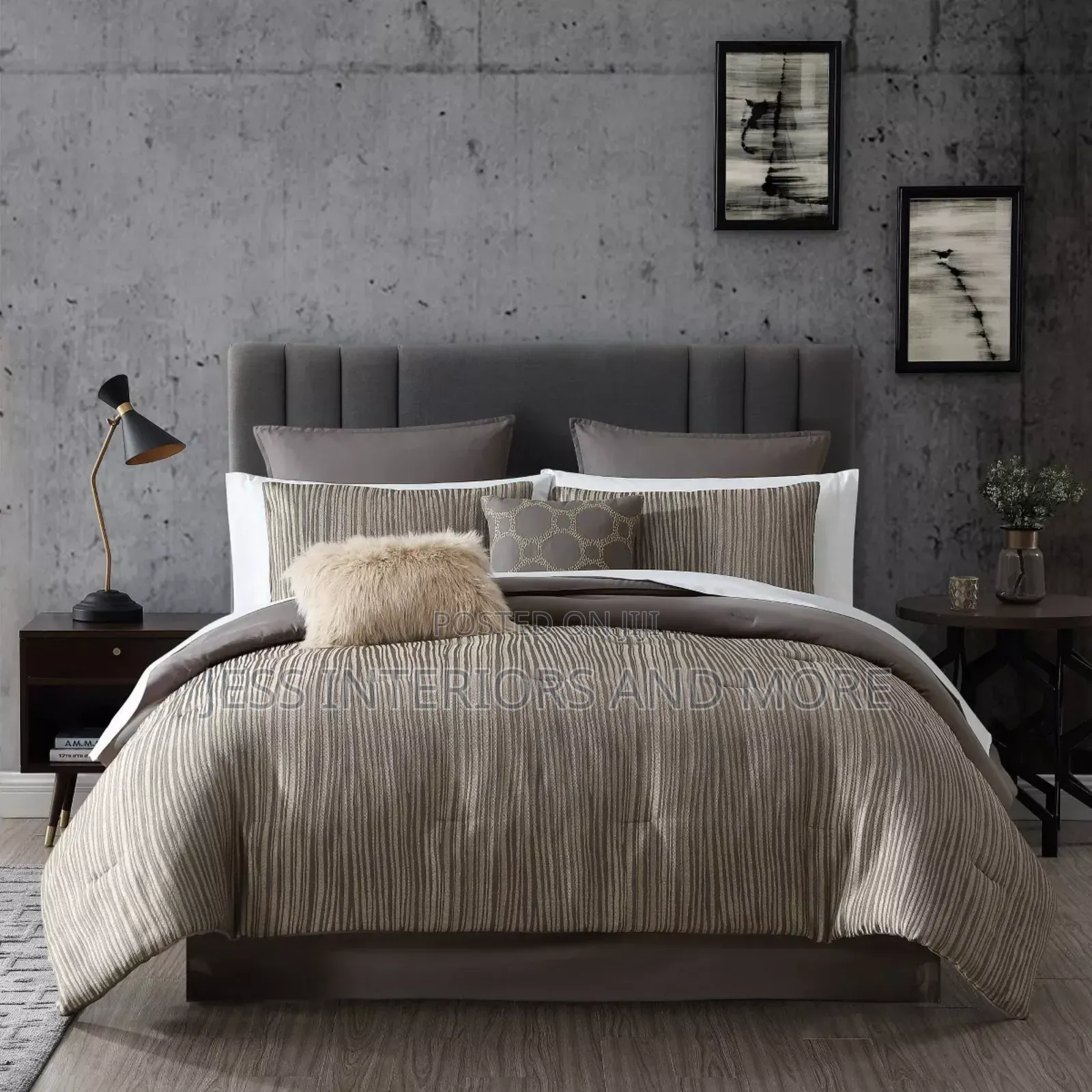 12pc Nylah Jacquard Bedding Set